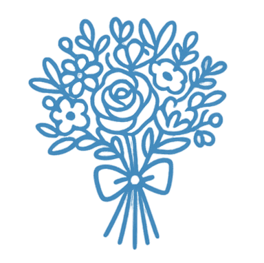 Decorative wedding illustration